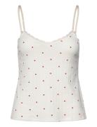 Hunkemöller Cami Pointelle Lace Hearts Vit