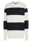 Tommy Hilfiger Monotype Stripe Sweatshirt Marinblå