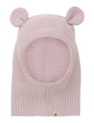 Huttelihut Balaclava Knit W. Ears Rosa