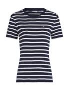 Tommy Hilfiger Slim Cody Boat-Nk 3/4Slv Marinblå