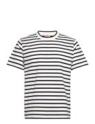 Armor Lux Striped T-Shirt Héritage Vit