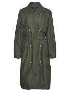 Vero Moda Vmdoreensoffy Long Trenchcoat Ent Khaki Green