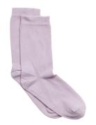 Melton Cotton Socks Lila