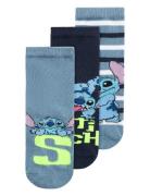 Name It Nmmmik Stitch 3P Sock Wdi Blå