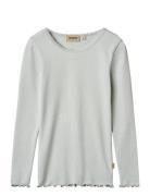 Wheat Rib T-Shirt L/S Reese Blå