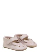 En Fant Slippers Suede Glitter Rosa