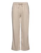 Lindex Trousers Linen Blend Beige