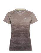 Asics Seamless Ss Top Brun