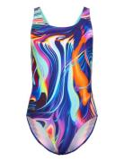 Speedo Girls Digital Allover Leaderback Multi/patterned