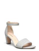 Gabor Ankle-Strap Sandal Silver