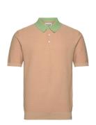 Scotch & Soda Structured Knitted Polo Beige