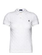 Polo Ralph Lauren Cable-Knit Polo Shirt Vit