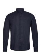 Casual Friday Cfanton 0053 Bd Ls Linen Mix Shirt Marinblå