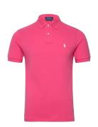 Polo Ralph Lauren Slim Fit Mesh Polo Shirt Rosa