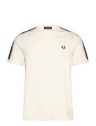 Fred Perry Contrast Tape Ringer Tee Kräm