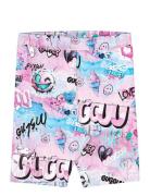 Gugguu Print Biker Shorts Rosa