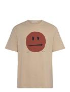 WOOD WOOD Wwbobby Miley T-Shirt Beige