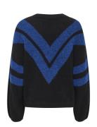 Gestuz Alphagz Ls Striped Pullover Blå