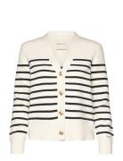 GANT Striped Cotton Cardigan Kräm