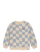 Daily 7 Over D Sweater Check Print Beige