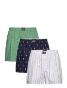 Polo Ralph Lauren Cotton Boxer 3-Pack Marinblå