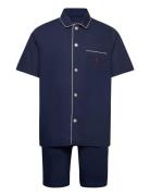 Polo Ralph Lauren Striped Cotton Pajama Set Marinblå