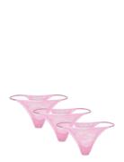 Lindex Brief Jennie Lace Thong 3 Pack Rosa