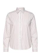 GANT Reg Poplin Thin Striped Shirt Vit