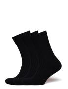 Weekday Cotton Rib Socks 3-Pack Svart