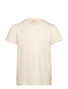 Copenhagen Colors T-Shirt W. Ruffle Sleeves Kräm