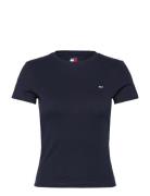 Tommy Jeans Tjw Slim C-Neck Tee Marinblå