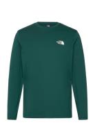 The North Face M L/S Simple Dome Tee Grön