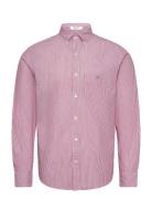 GANT Reg Classic Poplin Banker Shirt Röd