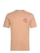 Scotch & Soda Regular Fit Left Chest Logo T-Shirt Beige