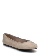 Tommy Hilfiger Th Hardware Suede Ballerina Beige