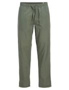 Jack & J S Jpstkane Summer Lnen Blend Jogger Sn Khaki Green