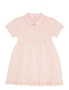 Copenhagen Colors Rib Polo Knitted Dress Rosa